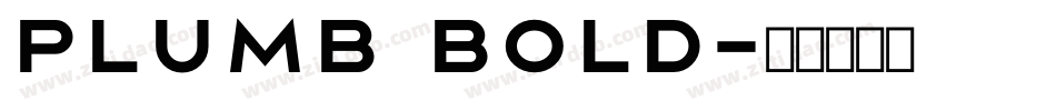 Plumb Bold字体转换